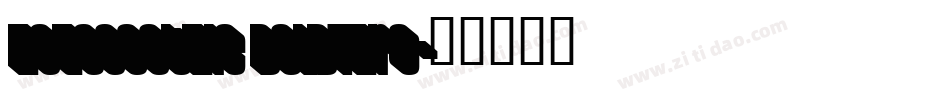HouseGothic BoldThre字体转换
